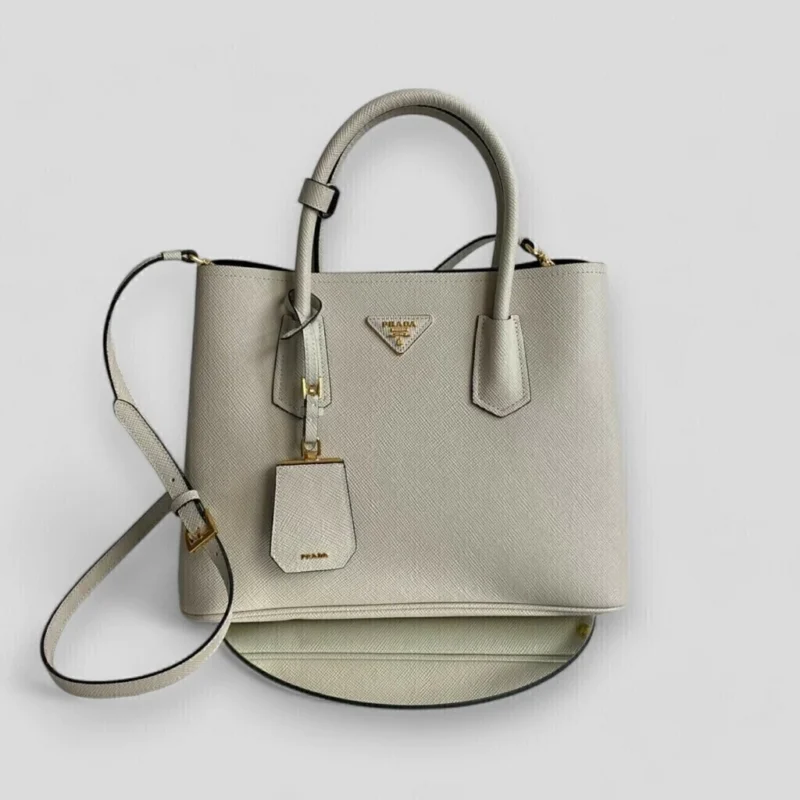 BOLSA PRADA DOUBLE OFF WHITE