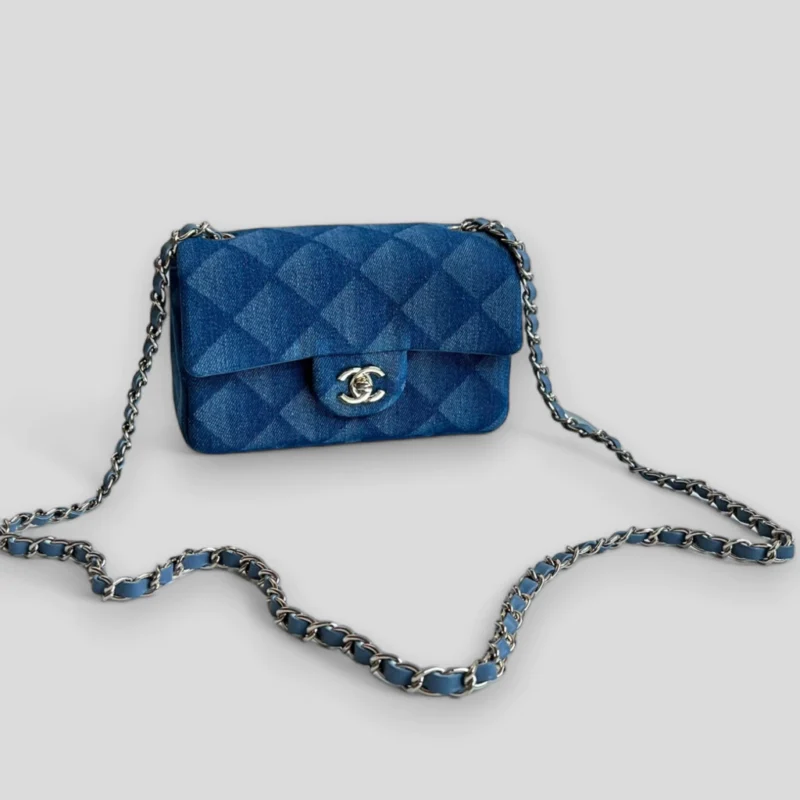 BOLSA CLASSIC FLAP MINI JEANS