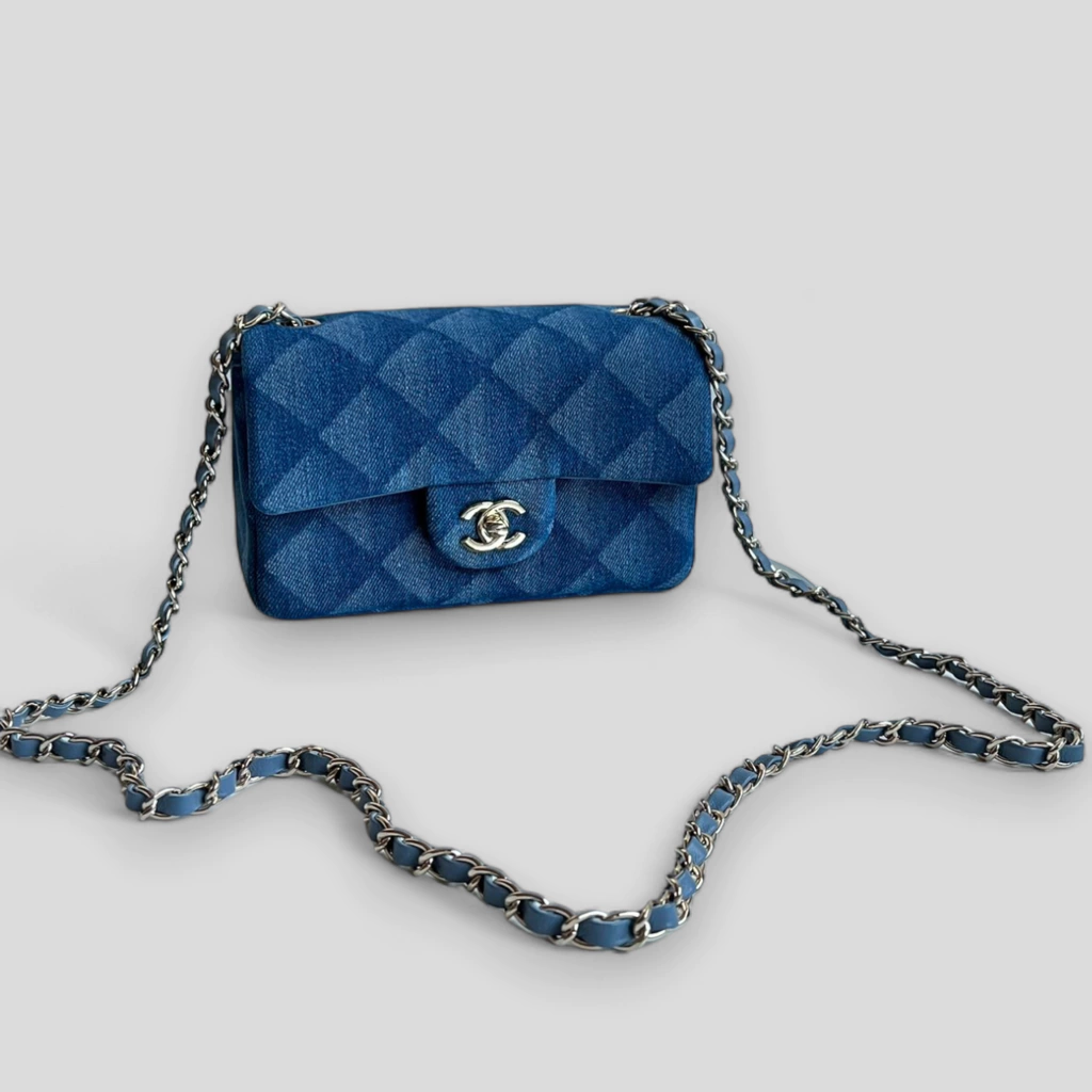 BOLSA CLASSIC FLAP MINI JEANS